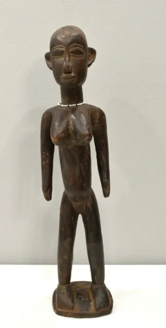 African Statue Lobi Female Wood Statue Burkina Faso