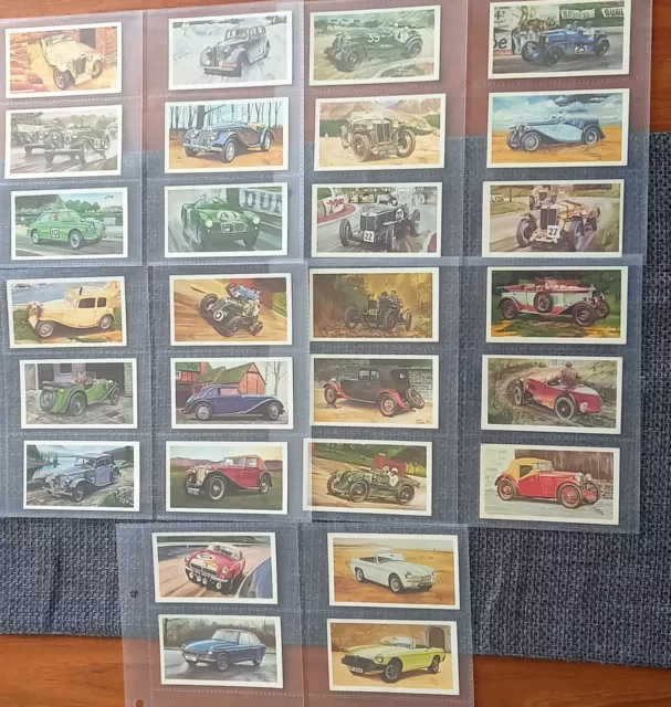 Player (Grandee Cigars), FAMOUS MG MARQUES (CARS), Full Set T28/28, 1981