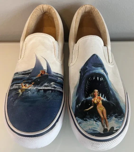 Sperry X Jaws Stripper II Canvas Slip-On Shoes - Jaws 40th Anniversary (M 10.5)