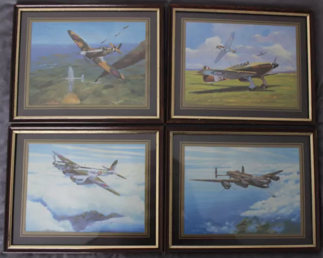 Spitfire, Hurricane, Mosquito, Lancaster Bomber Aircraft Framed Prints, M Delany