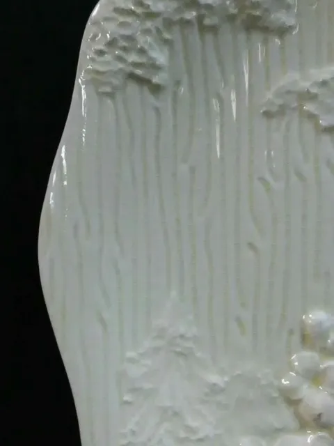 (Rare) Vtg. Royal Winton England Grimwades White Embossed Asian Garden Plate 8