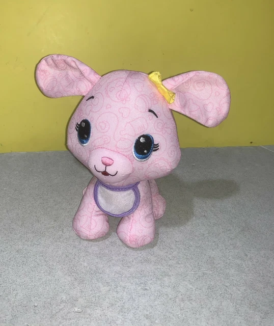 Fisher Price Doodle Bear Puppy Plush Stuffed Animal 7" Cute Pink Dog Plushie