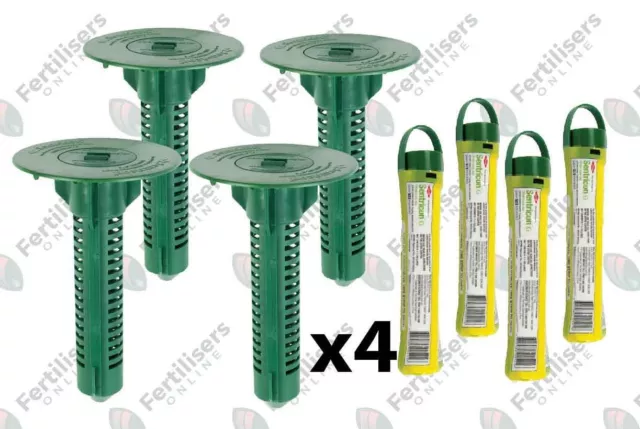 Set x4 Inground Bait Station & Bait Rod Termite Elimination System