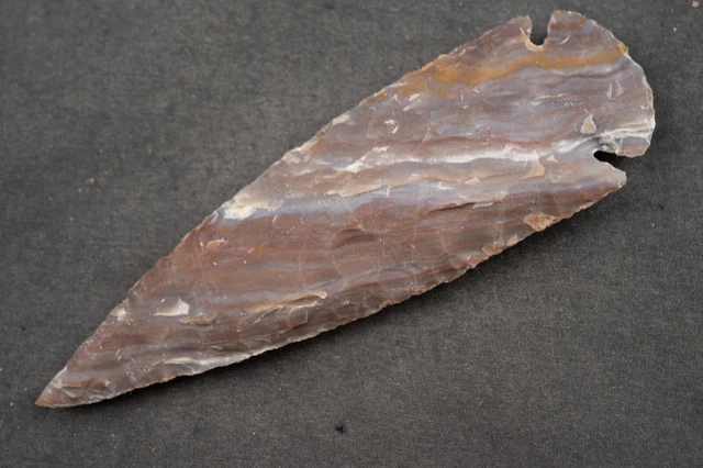 5.1" Flint Spearhead AMAZING COLOR USA Spear Point Knife Blade Arrowhead 576 5.1" Flint Spearhead AMAZING COLOR USA Spear Point Knife Blade Arrowhead 576