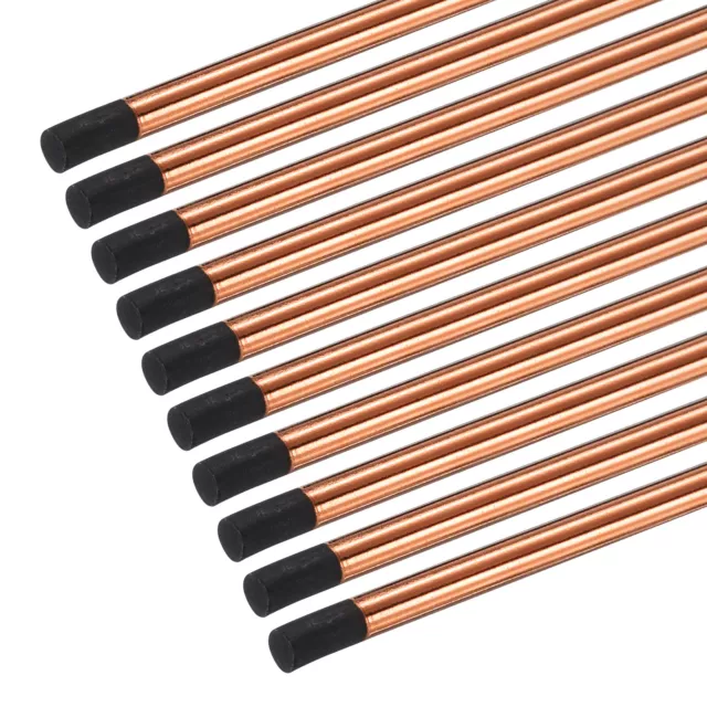 10pcs 13mmx305mm Carbon Arc Air Gouging Rods Copper Graphite Electrode Rods