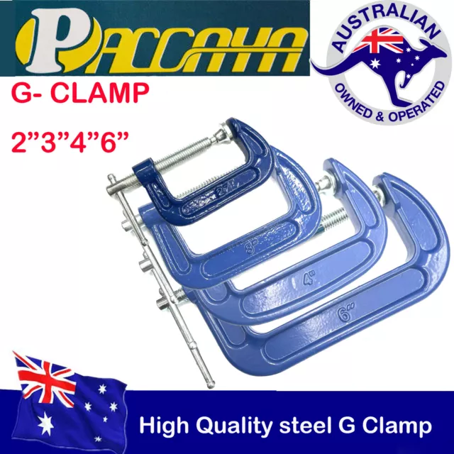 G Clamp High Quality steel Heavy Duty Workbench Grip Tool Carpenters Metalwork