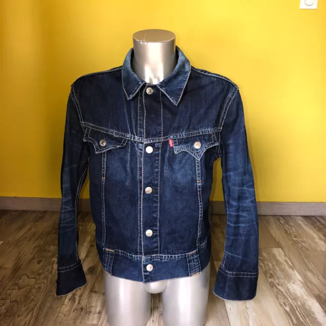 VESTE EN JEANS large trucker denim brut femme LEVI S 70905 taille XL EUR 100 00 PicClick FR