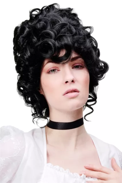 WIG ME UP Quality Wig Rococo Baroque Black Noble Woman GFW1675-1B