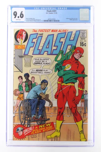 Flash #201 - DC 1970 CGC 9.6 Golden Age Flash solo story. Fiddler Appearance.