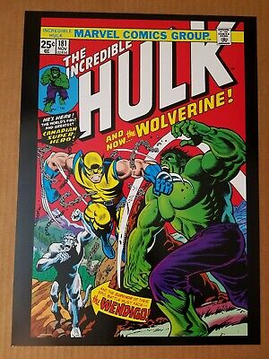 Incredible Hulk 181 1st Wolverine Marvel Comics Poster by Herb Trimpe