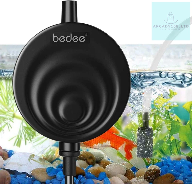Bedee Aquarium Air Pump, Energy Saving 1W Oxygen Mini Fish Tank Air Pump, Ultra
