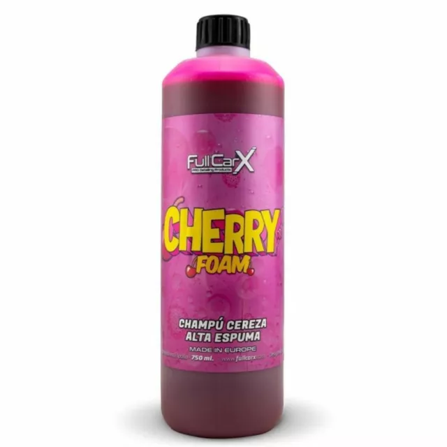 Cherry Foam Champú Cereza Activo Super Brillo FullCarX Agradable Aroma de Cereza