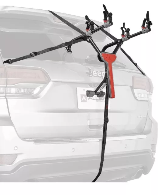 Allen Sports MT2-B Compact Folding 2-Bike Trunk Mount Car Rack Bicycle Carrier