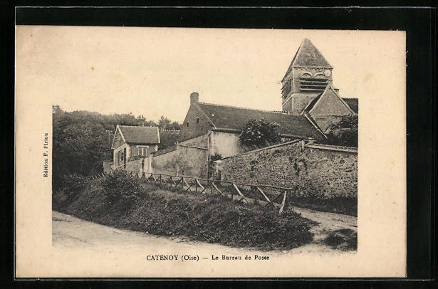 CPA Catenoy, Le Bureau de Poste
