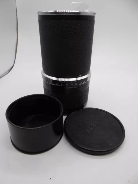 Rollei Carl Zeiss 250mm f/5.6 Sonnar Lens Rolleiflex SL66 SL66E EXC + f & r caps