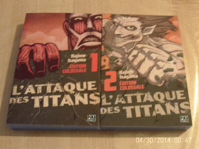 L'ATTAQUE DES TITANS - TOMES 1/2 - édition colossale - IMPECCABLE