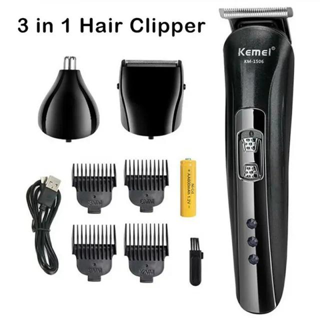 3 In 1 Trimmer for Nose Hair Beard Clippers Barber Men Electric Haircut Shaving