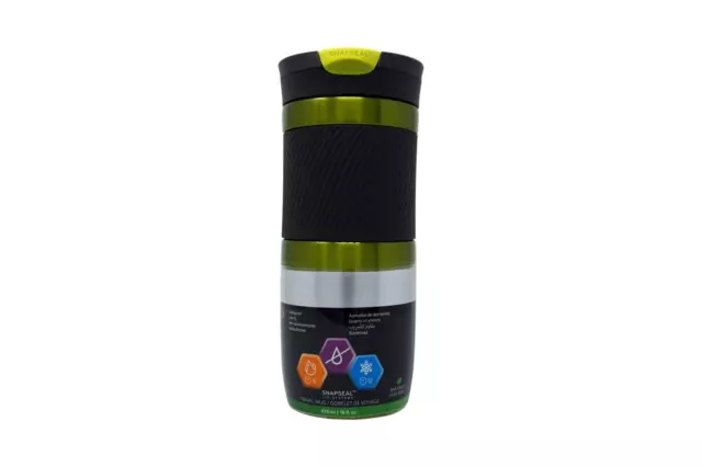 Contigo Snapseal Byron Thermobecher, Kaffeebecher to go 470ml (Lime)