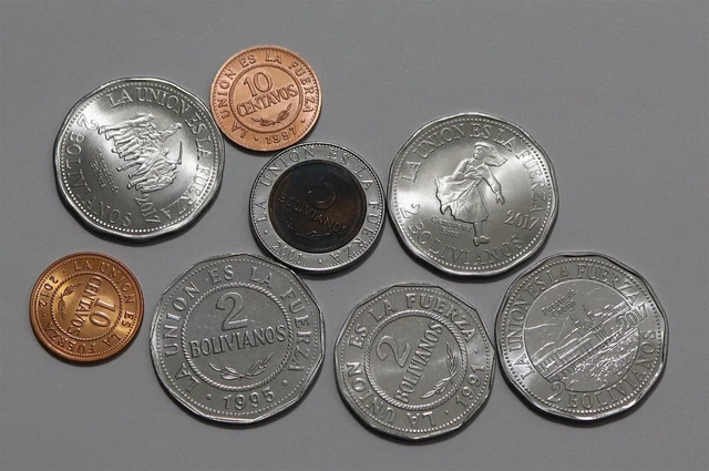 🧭 🇧🇴 Bolivia Late Currency 1997-200 High Grade B58 #1 Ss1