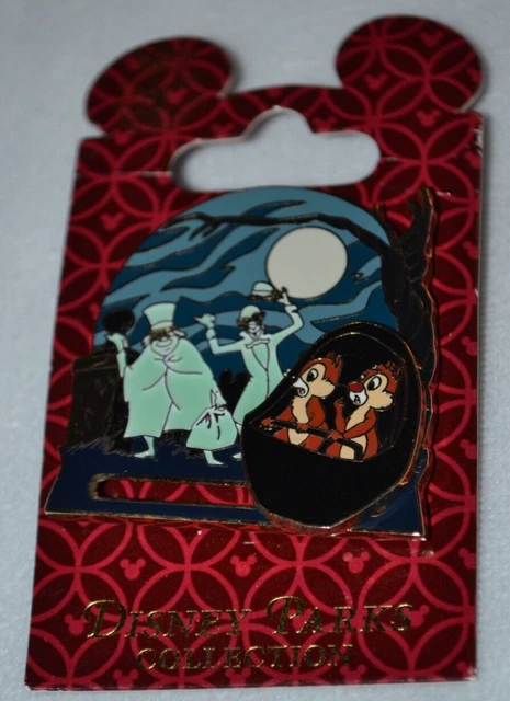 Disney Chip & Dale Haunted Mansion Doom Buggy Hitchhiking Ghost Slider GITD Pin