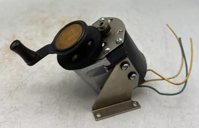 Hand Crank Generator / Magneto For Telephones / Lamps / Worm Shocker? - 100v