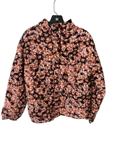 Social Standard Sanctuary Womens Floral Quilted Twill Jacket Sz M MSRP $149 NWT