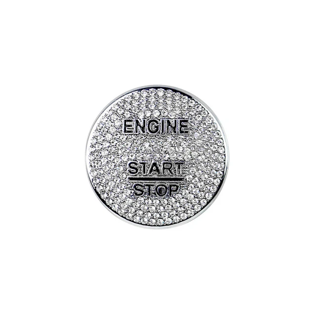 Coque Décorative Pour Bouton Start/Stop Jaguar - Éclairage Rouge - Compatible XF/XE/XJ/F-PACE (Modèles Récents)