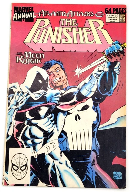 The Punisher Annual #2 (1989) / Vf- / Marvel / Moon Knight