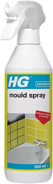 HG Mould Remover FOAM Spray Fast & Mildew Cleaner Effective Mould Remover 500ml