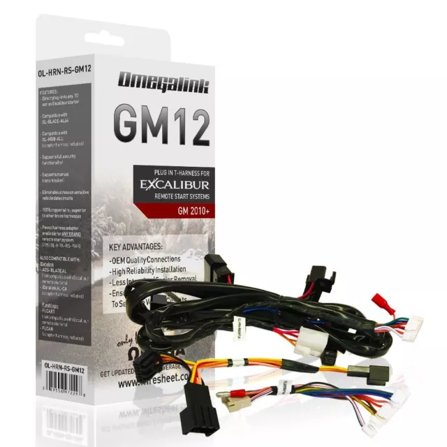 Omega Omegalink OL-HRN-RS-GM12 Plug & Play Harness For 2010+ GM Vehicles