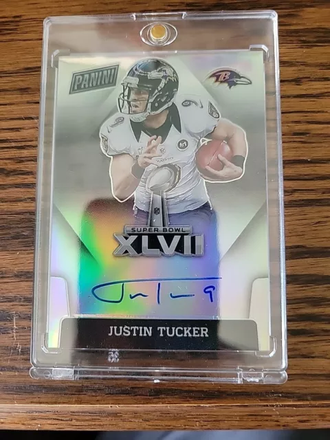 2021 Panini Contenders Optic Super Bowl XLVII JUSTIN TUCKER Silver Auto