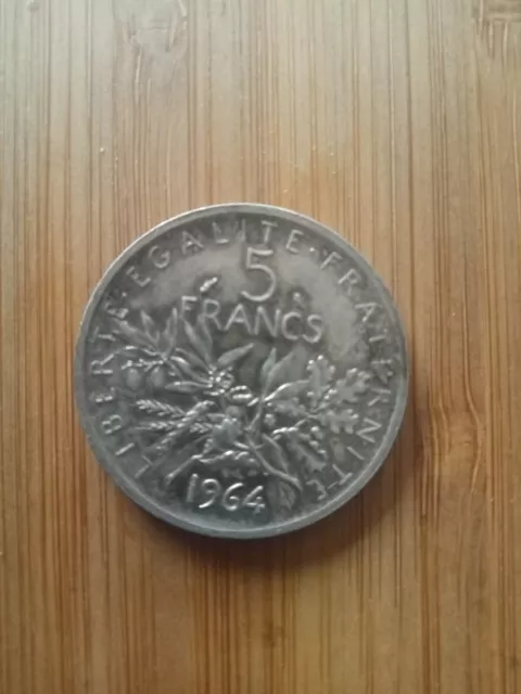 5 Francs Semeuse 1964 en Argent