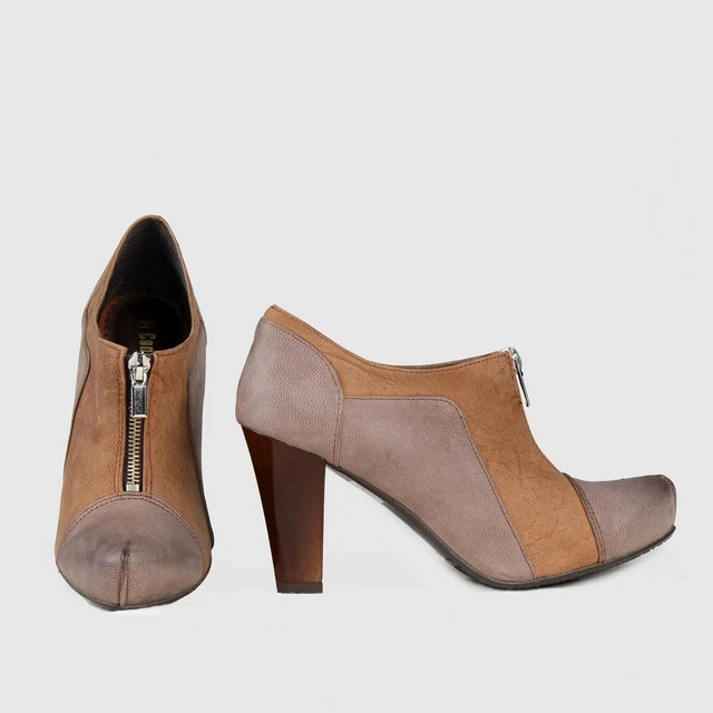 Femmes Bottes Bottines Escarpins en Cuir Braun Neuf 38 40 Chaussures