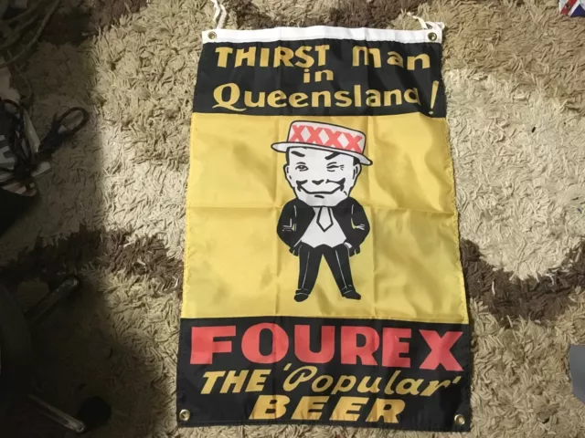 Poster Beer flag Qld mancave bar flag man cave ideas men’s gift idea xxxx fourex