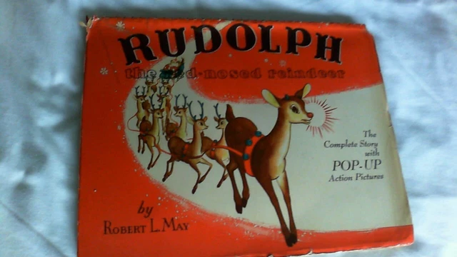 RUDOLPH THE RED NOSED REINDEER POP-UP Children's Book by Robert L May ...