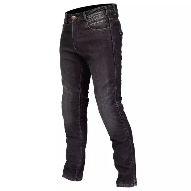 Jeans da moto regolari impermeabili Merlin Mason - Nero