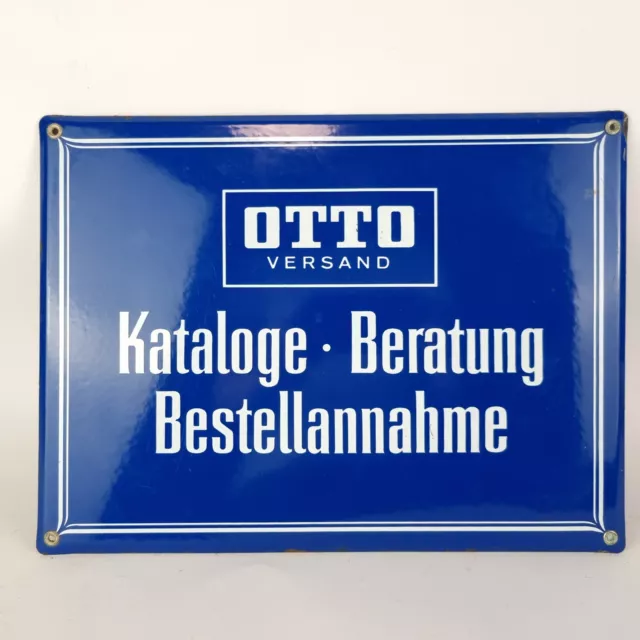 Otto Versand Kataloge antikes Emailleschild Emailschild enamel sign plaque Email