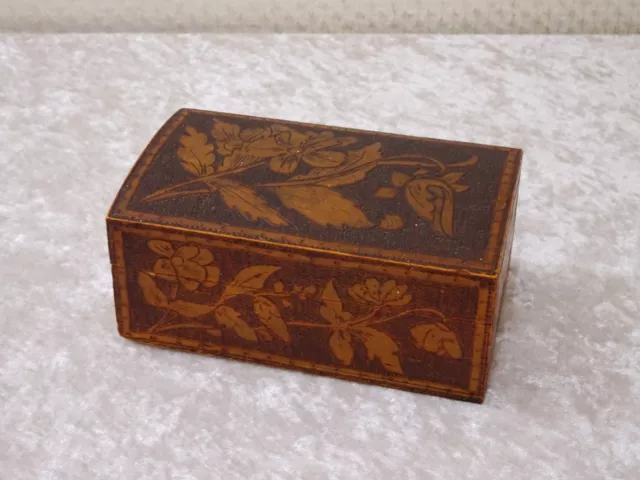 Antikes Design Holz Kästchen Box Schatulle Vintage um 1900 Handgefertigt