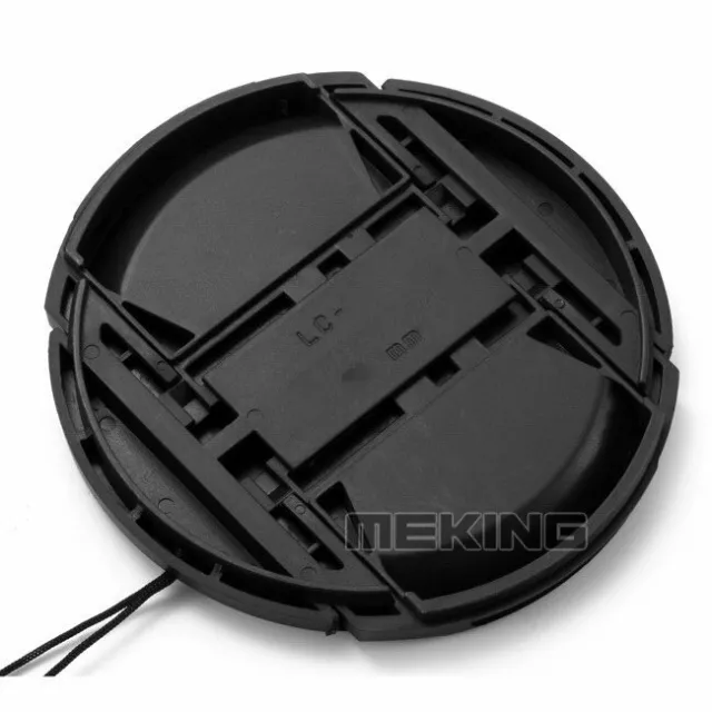 72mm Front Snap-on Len Lens Cap Cover with Cord for Nikon Camera Sony Front Lens