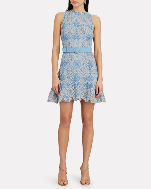 JONATHAN SIMKHAI Charlotte Guipure Lace Mini Dress Size 8 BNWT