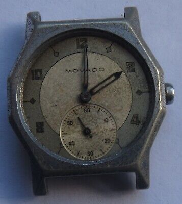 Movado mens wristwatch nickel chromiun case load manual balance Ok.
