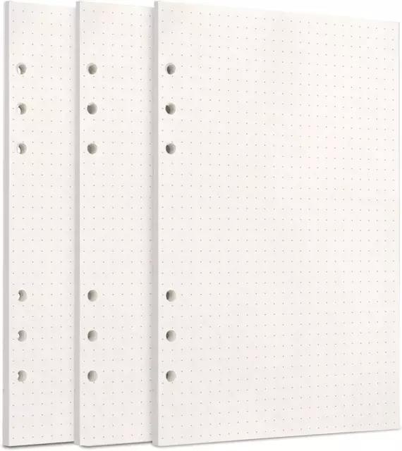 135 Blätter Gepunktetes Papier Dot Grid Paper A5 6 Löcher Nachfüllpapier Für Fil