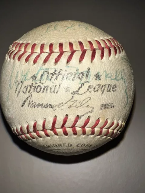 Los Angeles Dodgers Opening Day, April 18, 1958 vs San Francisco Giants ball.￼