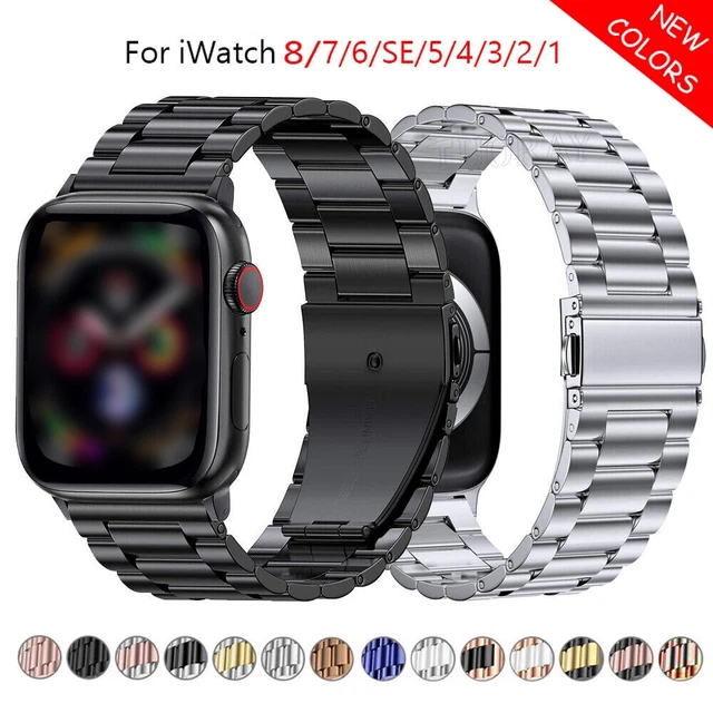 Edelstahl Armband für Apple Watch Ultra 49mm Series 8 7 6 SE 5 4 3 40/41/44/45mm