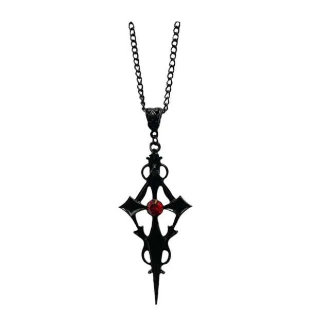 Gothic Schmuck Halloween Mode Kreuz Anhänger Halskette Für Geschenk Gothic