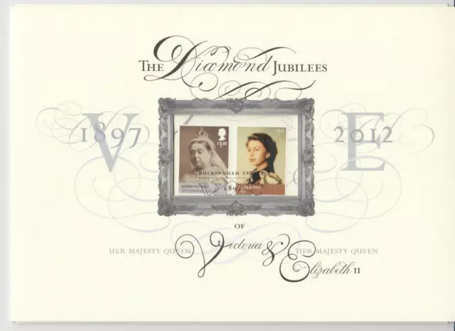 Gb 2012 Queen Elizabeth Diamond Jubilee Commemorative Document Souvenir Folder