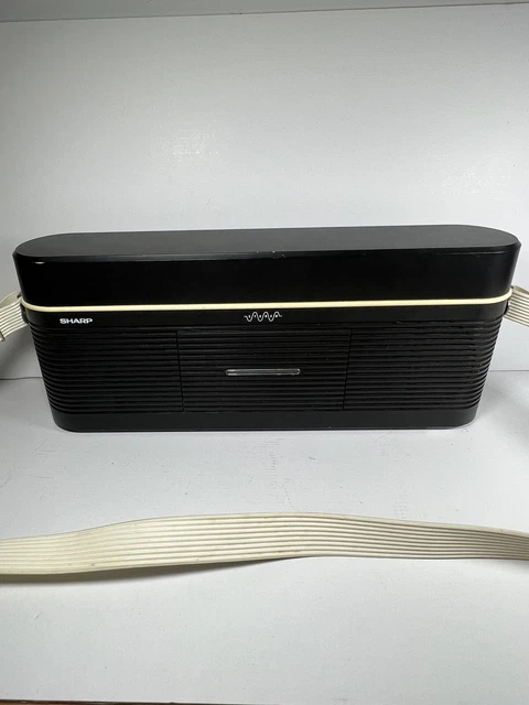 VINTAGE SHARP STEREO Cassette Recorder AM/FM Radio QT-F40E(BK) Very ...