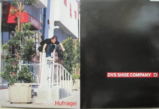 DVS 2000 2 sided team BERRA HUFNAGEL skateboard promo poster New Old Stock HUF