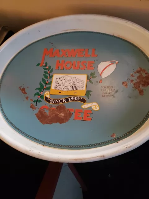 Vintage Maxwell House Serving Tray/Coffe Bar Display.