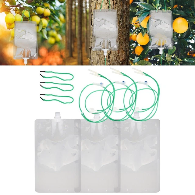 3 Sets/Gardening Infusion Bag Iv Saline Bags/Dripping Water Drip Irrigation Bags